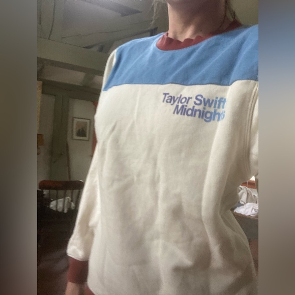 Taylor Swift Official Midnights Colorblock Crewneck Sweatshirt - Picture 7 of 7